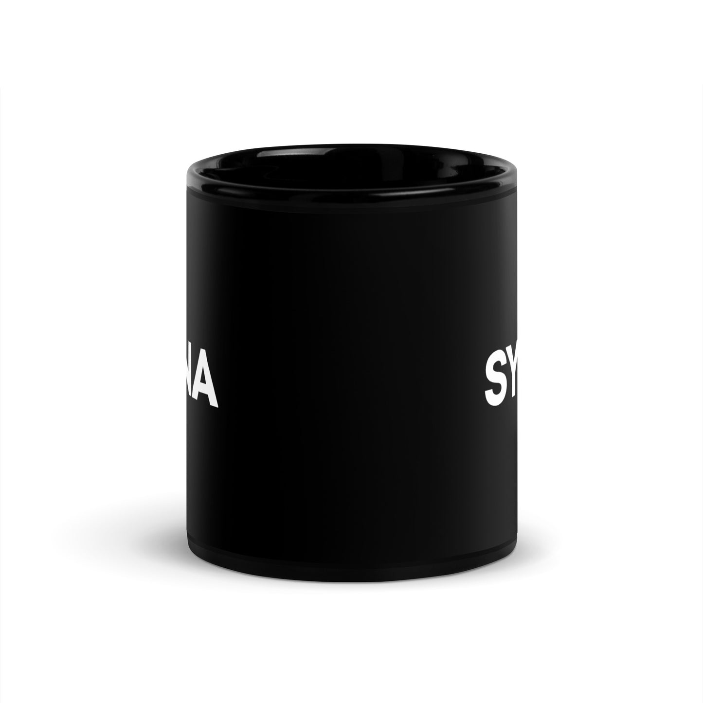 Syona Black Glossy Mug