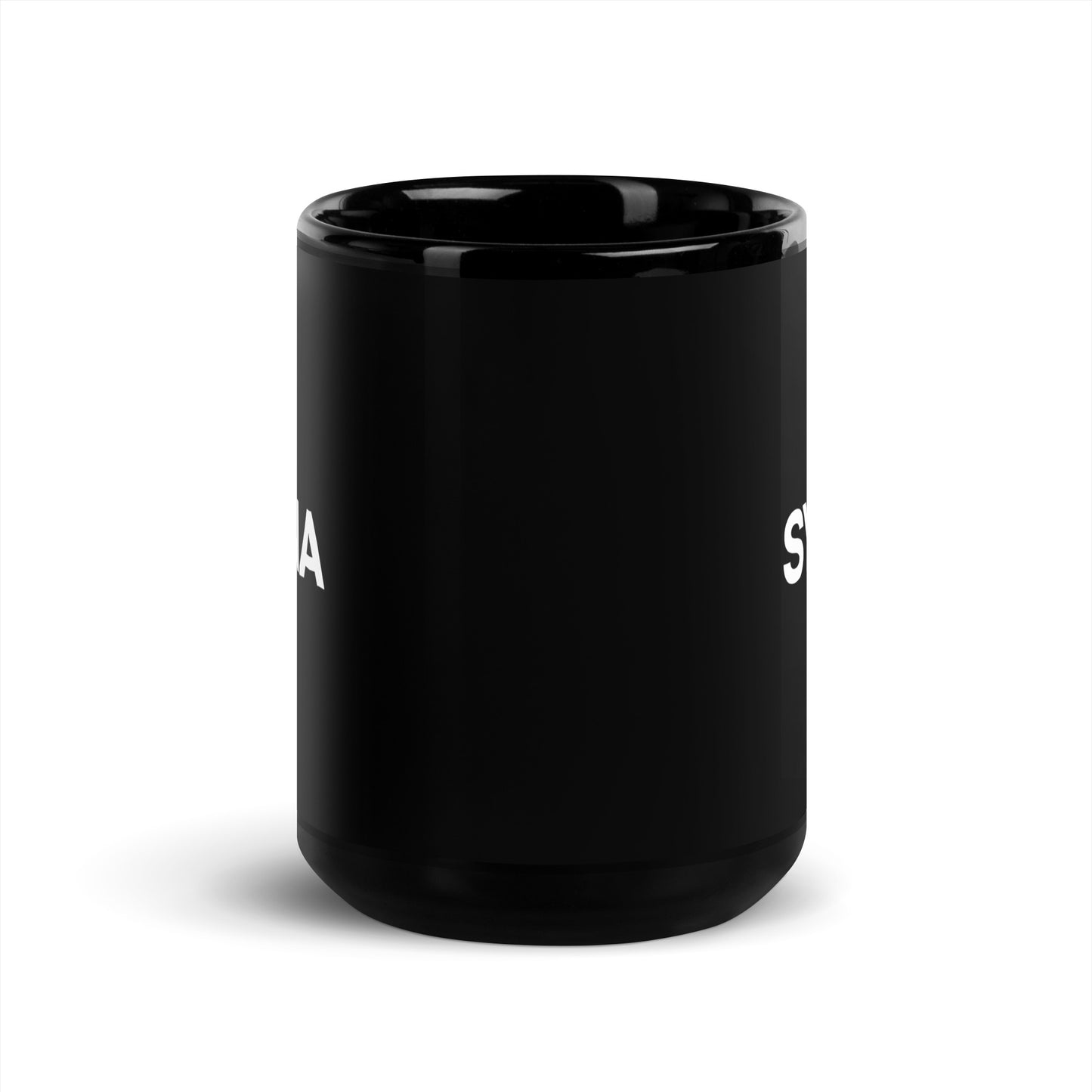 Syona Black Glossy Mug